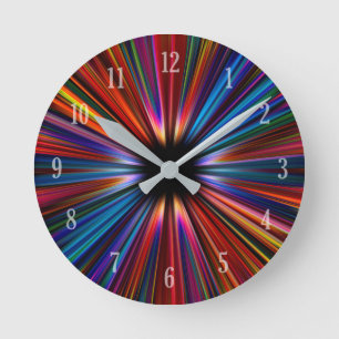 Horloge Ronde Colourful a explosé