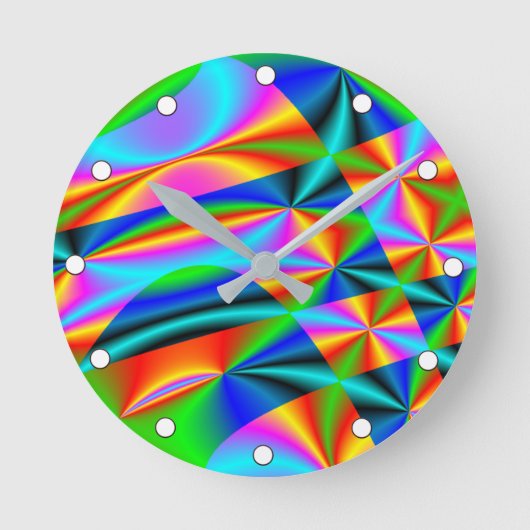 Horloge Ronde Colourful Rainbow (Recto)