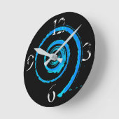 Horloge Ronde Colourful Twirls (Angle)