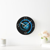 Horloge Ronde Colourful Twirls (Maison)