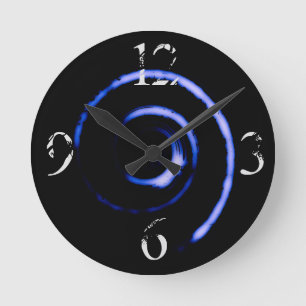 Horloge Ronde Colourful Twirls