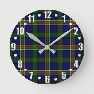 Horloge Ronde Colquhoun Tartan