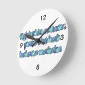 Horloge Ronde Combattre le cancer de la peau, passer le Casquett (Angle)