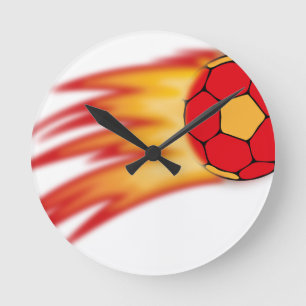 Horloge Ronde comète de handball