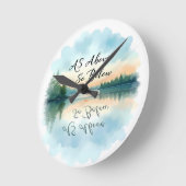 Horloge Ronde Comme Ci-Dessus (Angle)