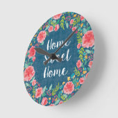 Horloge Ronde Comme la maison douce | à la maison de Frida VII (Angle)