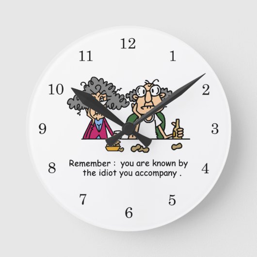 Horloge Ronde Compagnie Idiot (Recto)