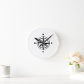 Horloge Ronde Compas nautique (Maison)