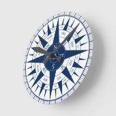 Horloge Ronde Compass Rose (Angle)