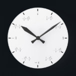 Horloge Ronde Complex Math Clock<br><div class="desc">clock witex values along the unit circle</div>