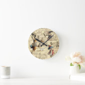 Horloge Ronde composition de lapin (Maison)
