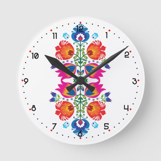 Horloge Ronde Composition du folklore unique (Recto)