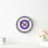 Horloge Ronde Concentrique - violet (Maison)