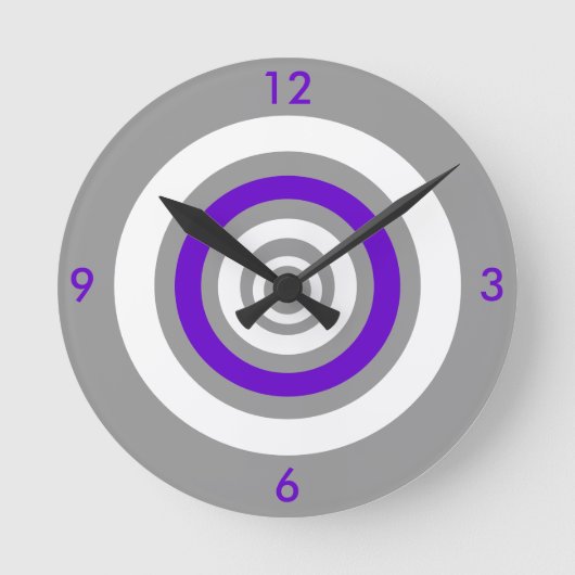 Horloge Ronde Concentrique - violet (Recto)