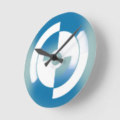 Horloge Ronde Conception abstraite (Angle)