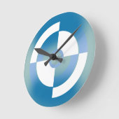Horloge Ronde Conception abstraite (Angle)