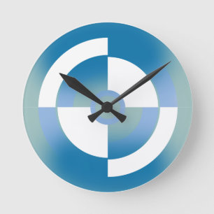 Horloge Ronde Conception abstraite