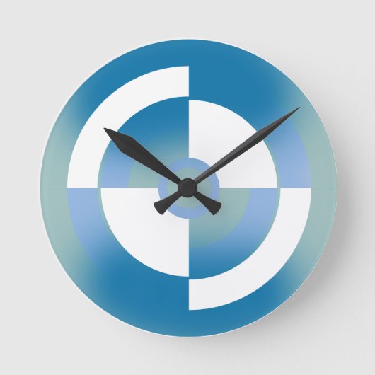 Horloge Ronde Conception abstraite (Recto)