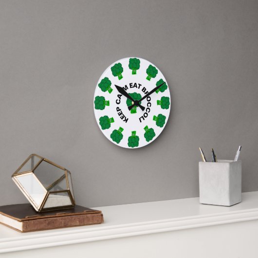 Horloge Ronde Conception Brocoli (Bureau)