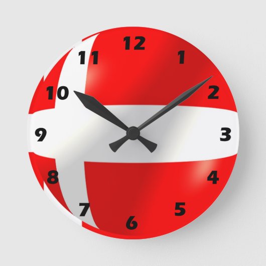Horloge Ronde Conception danish flag (Recto)