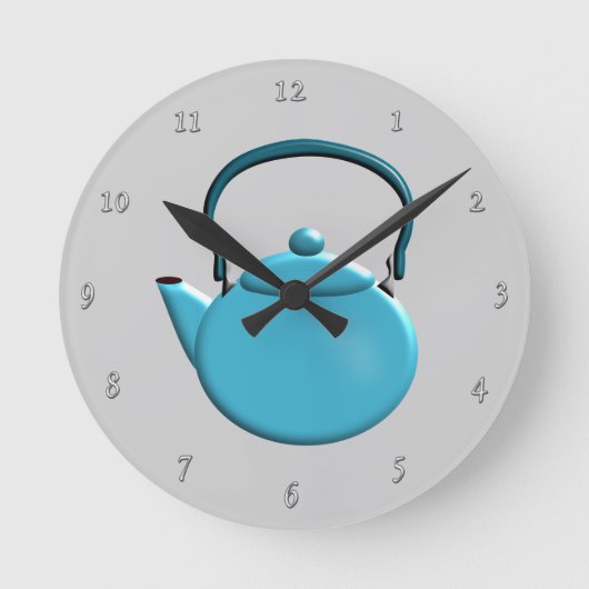 Horloge Ronde Conception d'Aqua Teapot (Recto)
