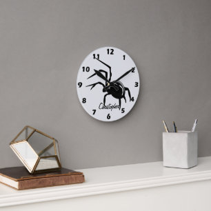 Horloge Ronde Conception d'araignée personnalisée