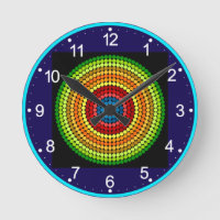 Conception d'art mandala abstrait pointillé-65904