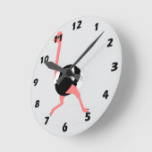 Horloge Ronde Conception d'autruche (Angle)