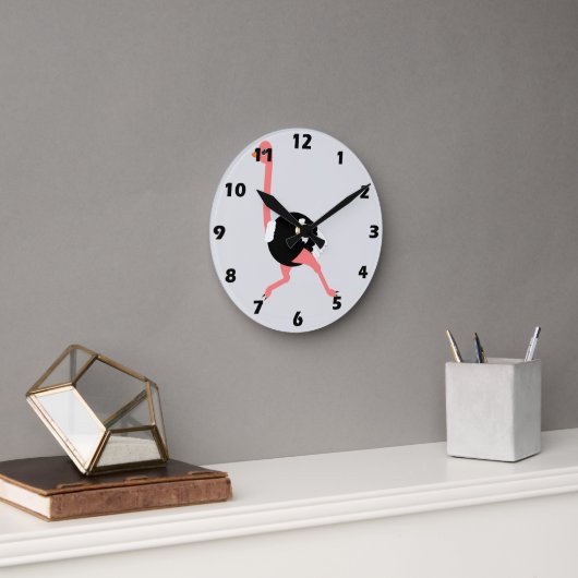 Horloge Ronde Conception d'autruche (Bureau)