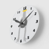 Horloge Ronde Conception d'autruche (Angle)