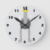 Horloge Ronde Conception d'autruche (Recto)