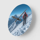 Horloge Ronde Conception d'aventure dans la nature (Angle)