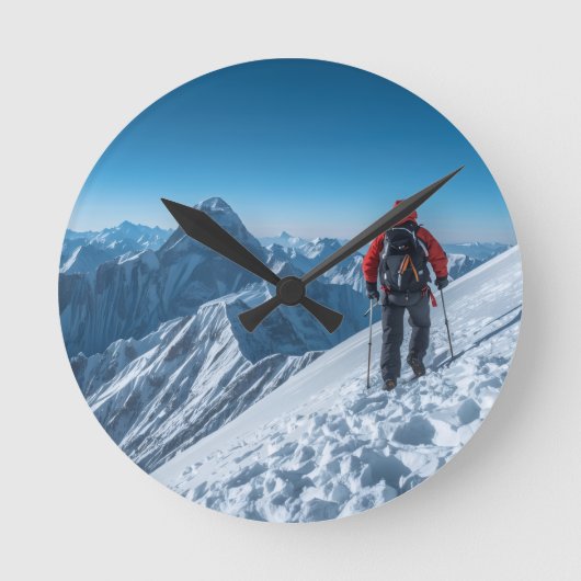 Horloge Ronde Conception d'aventure dans la nature (Recto)