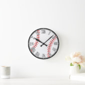 Horloge Ronde Conception de baseball (Maison)
