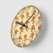 Horloge Ronde Conception de basket-ball (Angle)