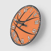 Horloge Ronde Conception de basket-ball (Angle)