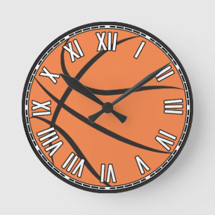 Horloge Ronde Conception de basket-ball