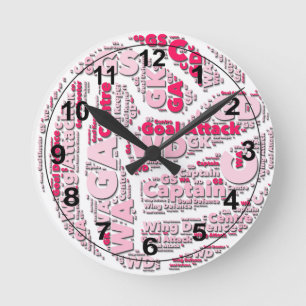 Horloge Ronde Conception de boule de positions de net-ball