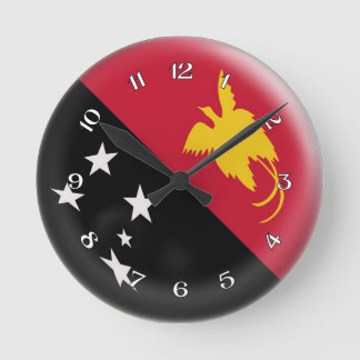 Horloge Ronde Conception de bulle de drapeau de la