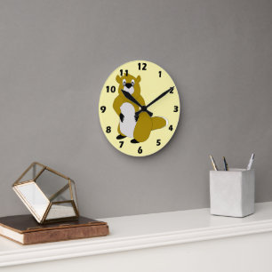 Horloge Ronde Conception de castor