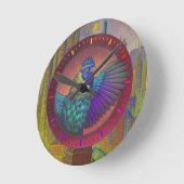 Horloge Ronde Conception de cercle de poulet (Angle)