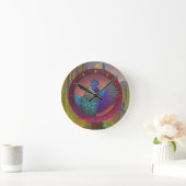 Horloge Ronde Conception de cercle de poulet (Maison)