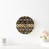 Horloge Ronde Conception de chaman tribal africain (Maison)