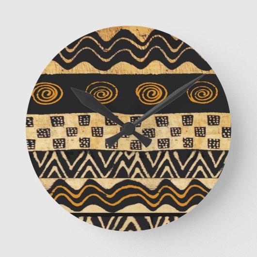 Horloge Ronde Conception de chaman tribal africain (Recto)