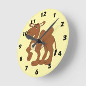 Horloge Ronde Conception de chameau de Bactriane (Angle)