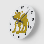 Horloge Ronde Conception de chameau dromadaire (Angle)