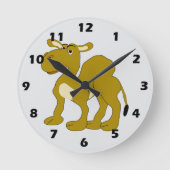 Horloge Ronde Conception de chameau dromadaire (Recto)