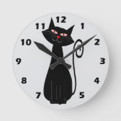 Horloge Ronde Conception de chat (Recto)