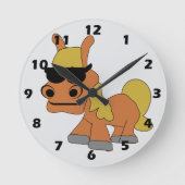 Horloge Ronde Conception de cheval (Recto)