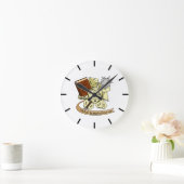 Horloge Ronde Conception de dés de classe (Maison)